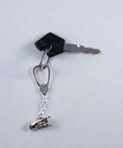 Alternative view of Elegant 925 Silver Keychain