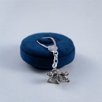 Elegant 925 Silver Keychain