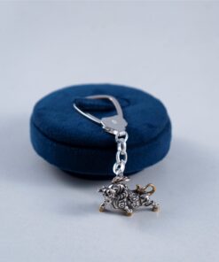 Elegant 925 Silver Keychain
