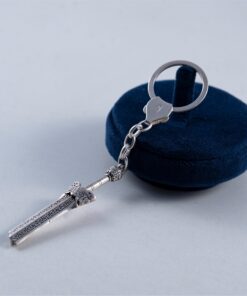 Alternative view of Elegant 925 Silver Keychain