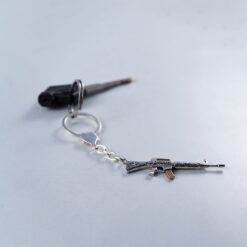 Alternative view of Elegant 925 Silver Keychain