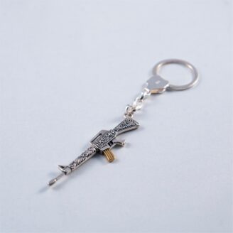 Elegant 925 Silver Keychain