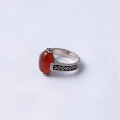 Alternative view of 925 Sterling Silver Red Akik Stone Ring