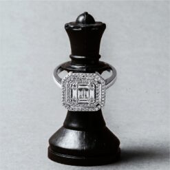 Alternative view of Geometric Diamond Style  Ring