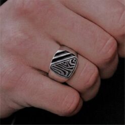 zibra print gents ring