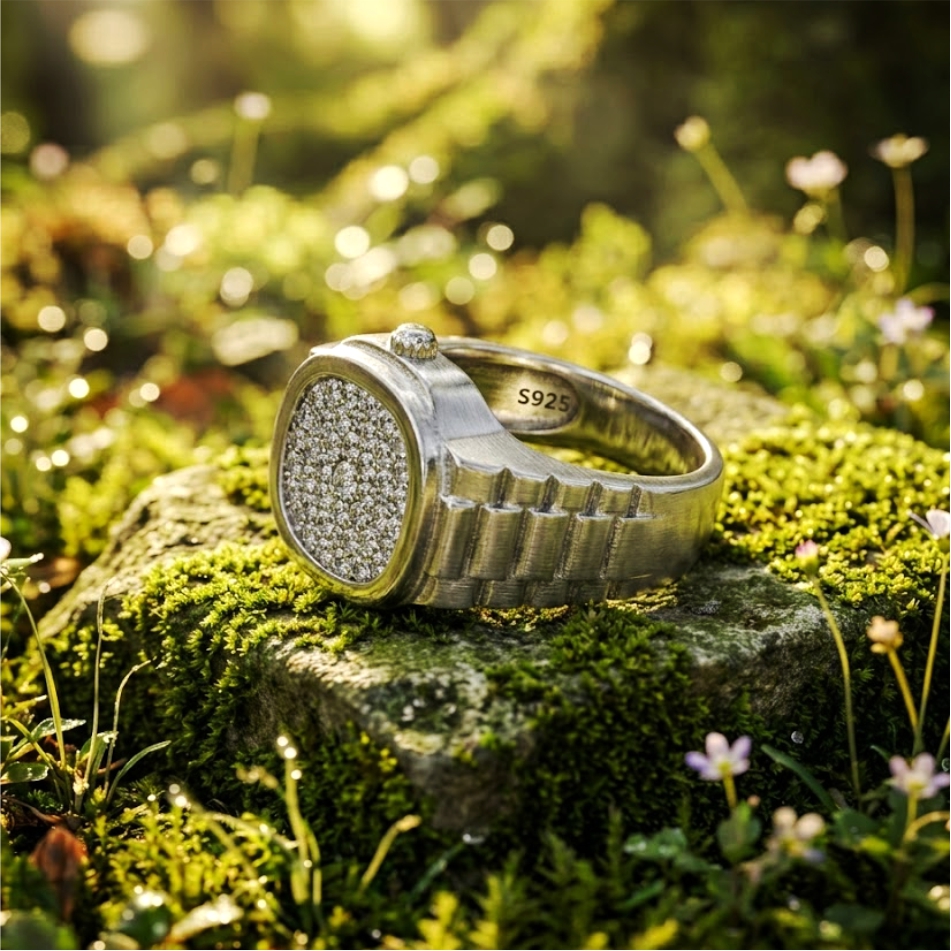 Diamond Style 925 Silver Ring - Image 2