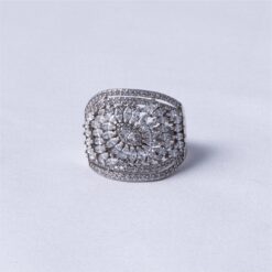 Royal Bloom CZ Statement Ring