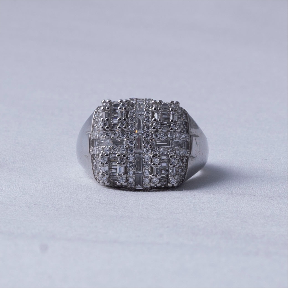 Luxury Diamond Style 925 Silver Ring