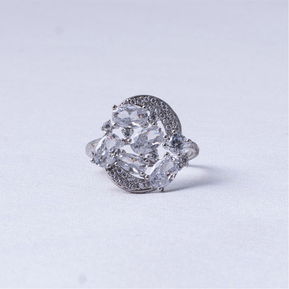 Floral Diamond Style Ring