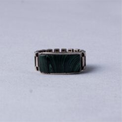 Green Stone Vintage 925 Silver Ring