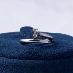 Adjustable Diamond Style 925 Silver Ring