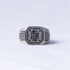 Black Diamond Style 925 Silver Ring