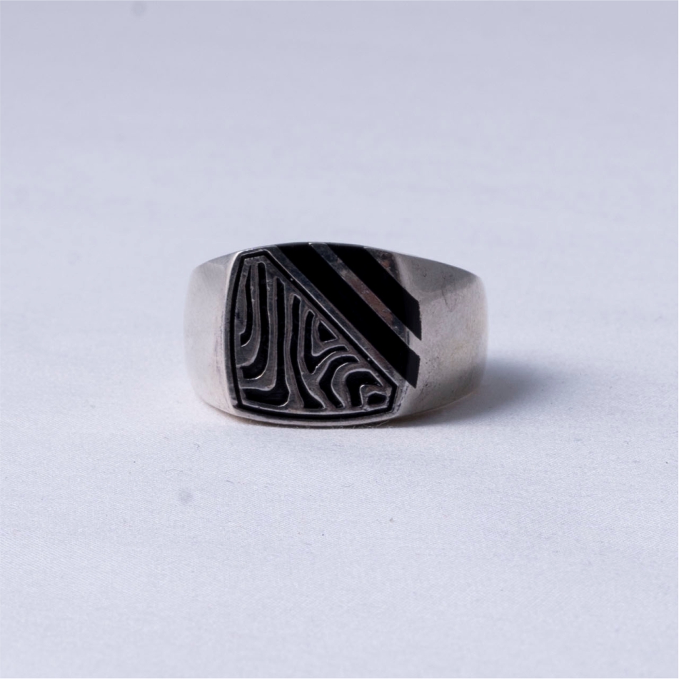zibra print gents ring
