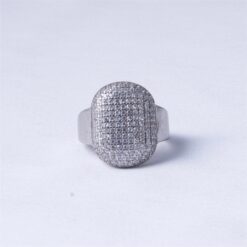 Oval Pavé CZ Statement Ring