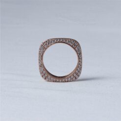 Rose Gold CZ Eternity Band Ring