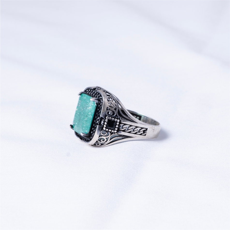 zircon natural turkish stone ring