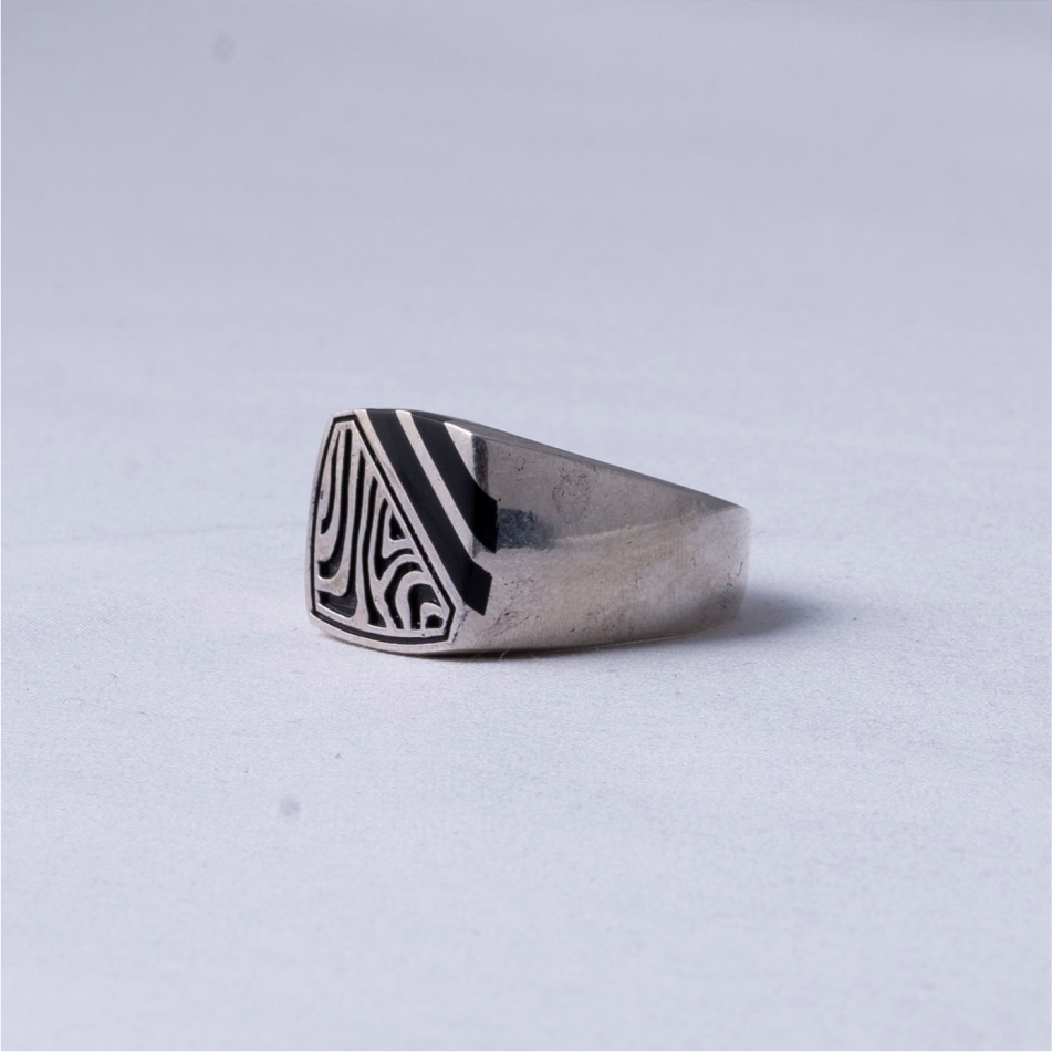 zibra print gents ring