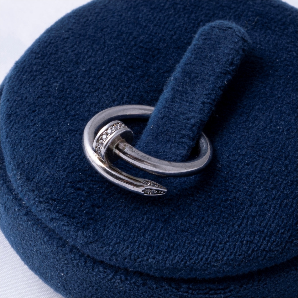 Adjustable Diamond Style 925 Silver Ring - Image 4