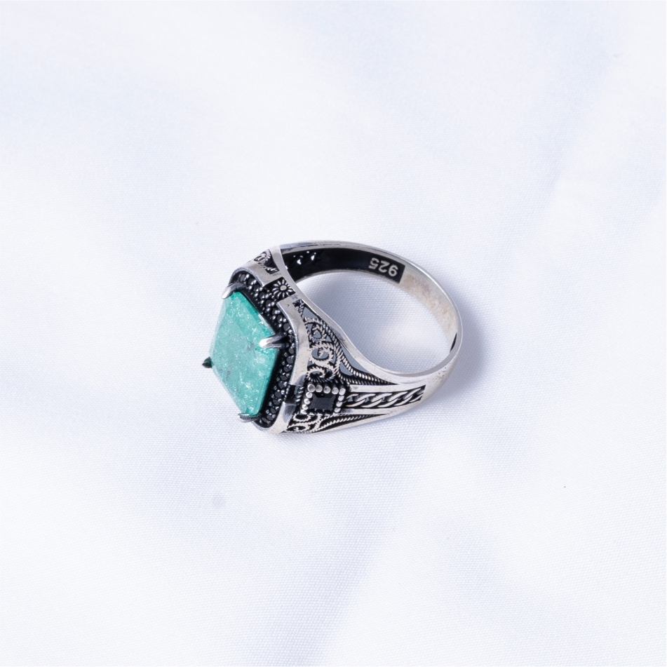 zircon natural turkish stone ring