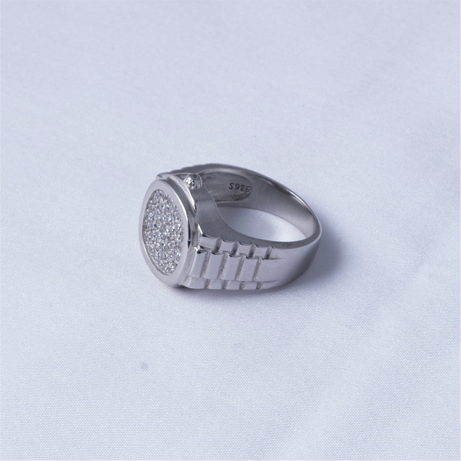 Diamond Style 925 Silver Ring - Image 4