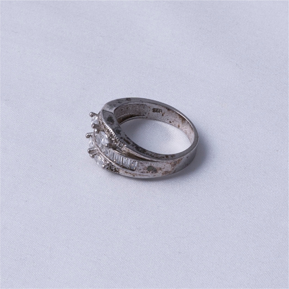 Baguette & Marquise CZ Band Ring - Image 4