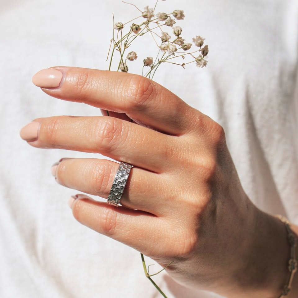 Baguette Stone 925 Silver Ring - Image 2