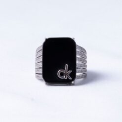 Black Onyx CK 925 Silver Ring