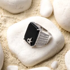Alternative view of Black Onyx CK 925 Silver Ring