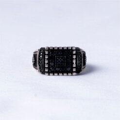 Black Stone Vintage 925 Silver Ring