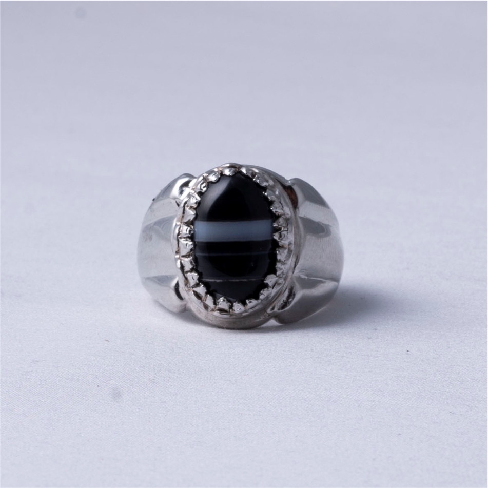 Black akik stone