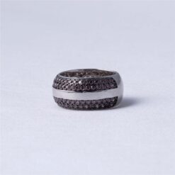 Black cz stone classy bands