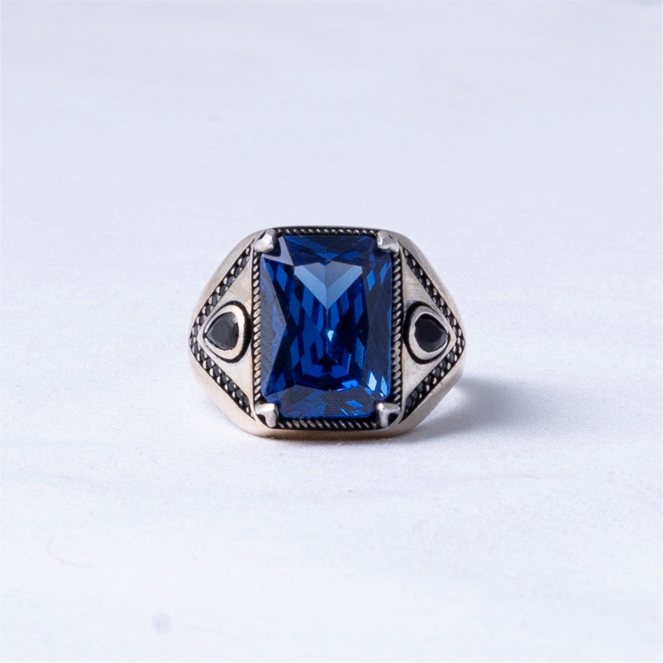 Blue Sapphire Style 925 Silver Ring