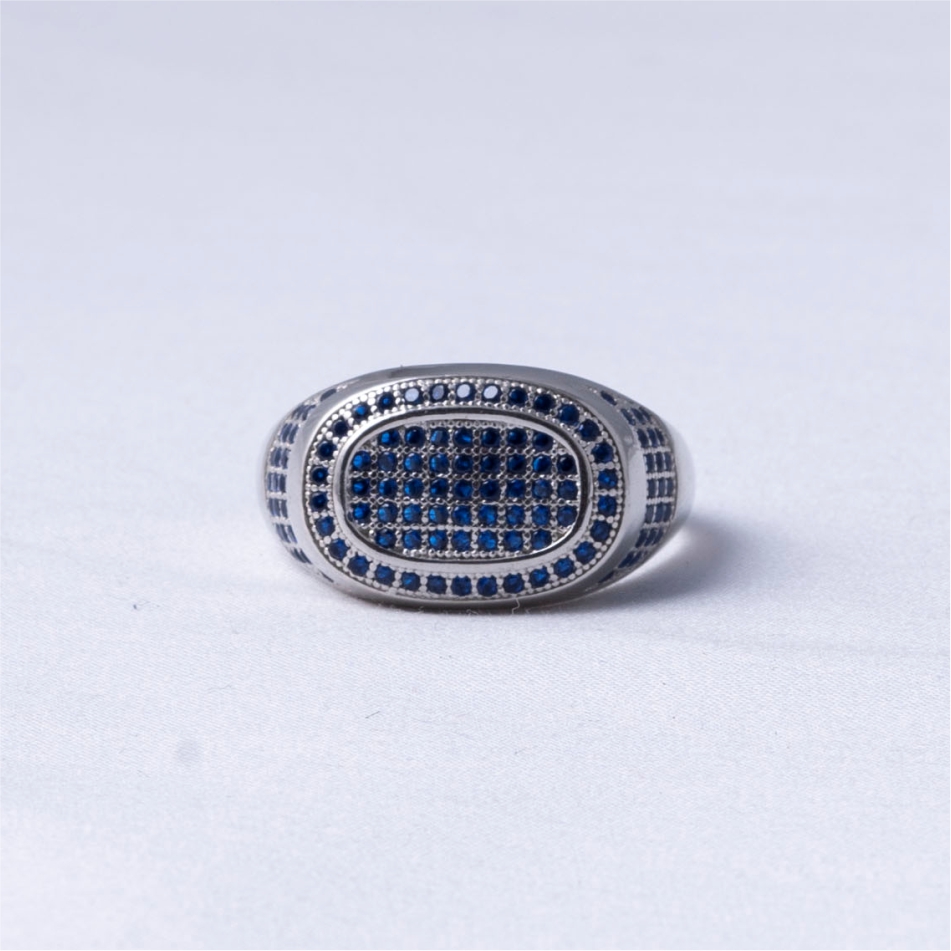 Blue Stone Signet Ring