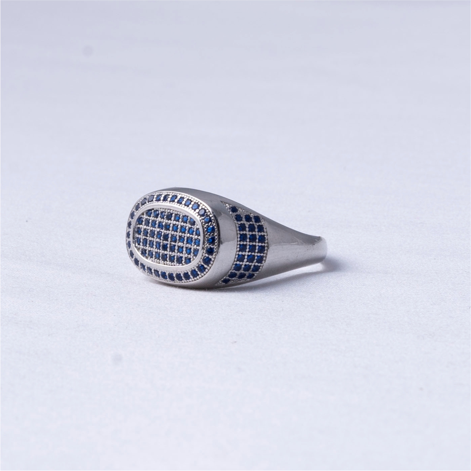 Blue Stone Signet Ring - Image 3