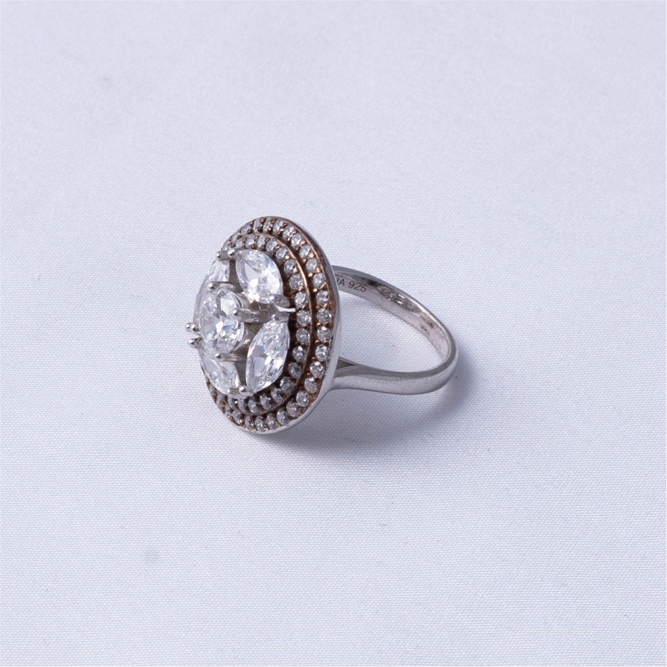 Celeste Halo 925 Silver Ring - Image 3