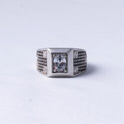 Classic Oval CZ Men's Ring