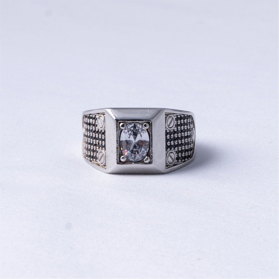 Classic Oval CZ Men's Ring