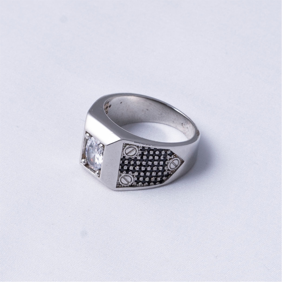 Classic Oval CZ Men's Ring - Image 4