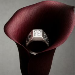 Alternative view of Classic Oval CZ Men's Ring