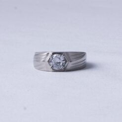 Classic Solitaire CZ Men's Ring