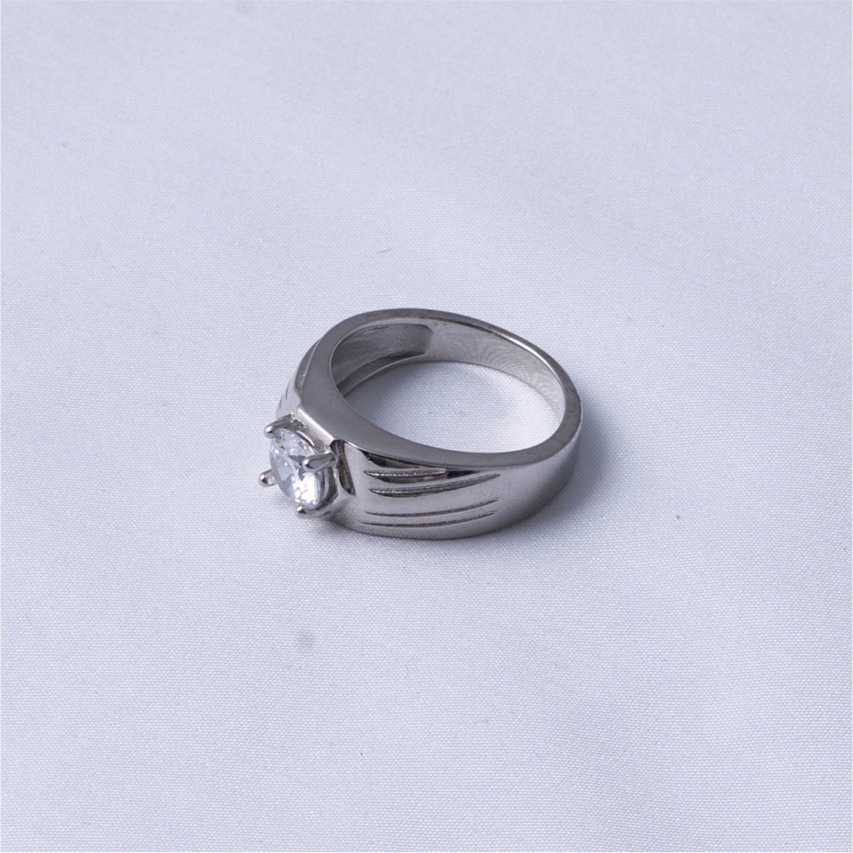 Classic Solitaire CZ Men's Ring - Image 4