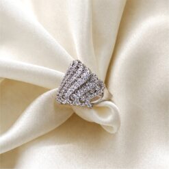 Alternative view of Crystal Cascade Women Ring