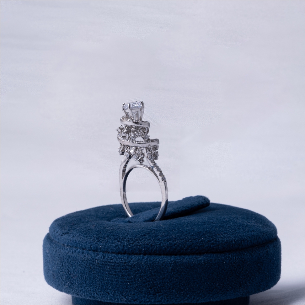 Elegant Diamond Style 925 Silver Ring - Image 4