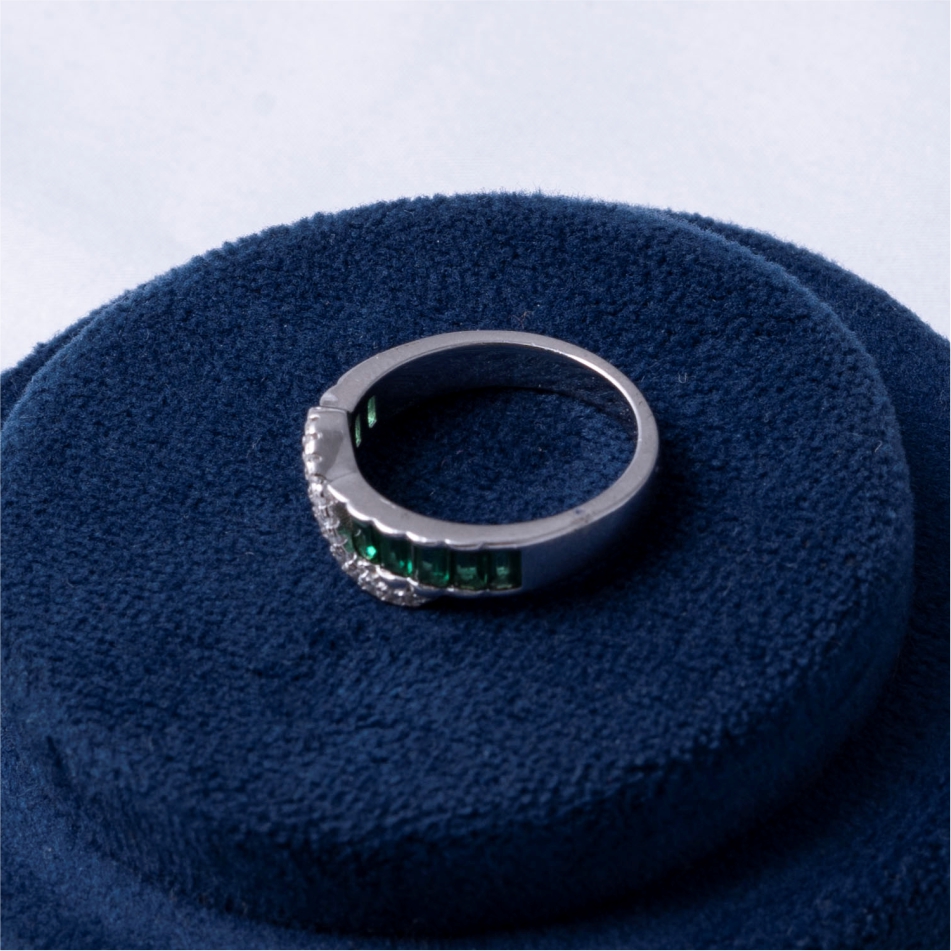 Emerald Wave 925 Silver Ring - Image 4