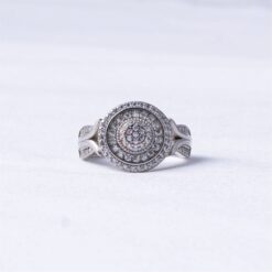 Halo Diamond Style 925 Silver Ring