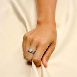 Alternative view of Heart Multicolor 925 Silver Ring