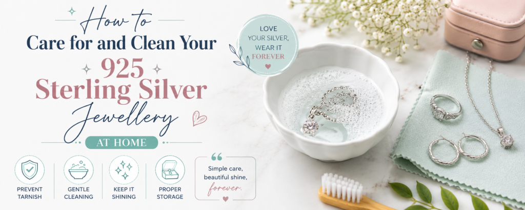 How to Care for and Clean Your 925 Sterling Silver Jewellery at Home