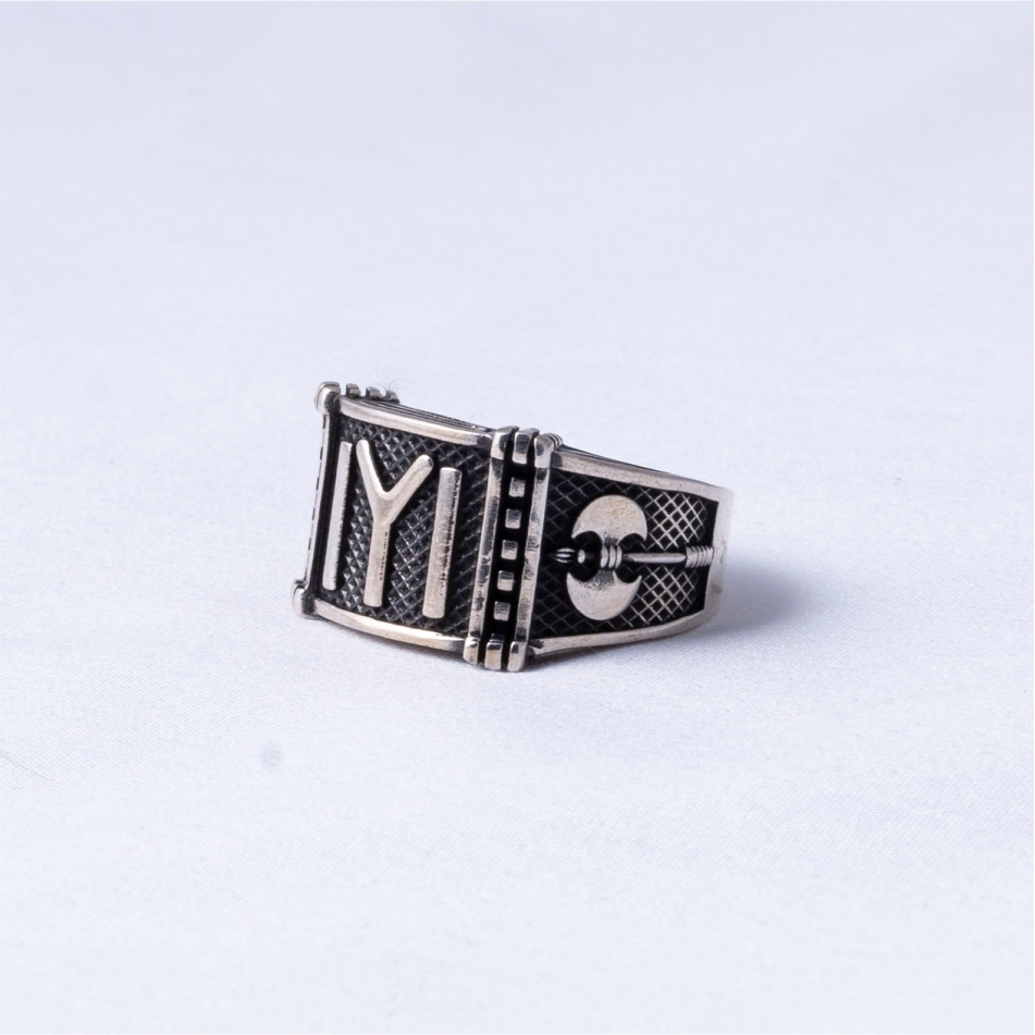 Initial Letter IYI 925 Silver Ring - Image 2