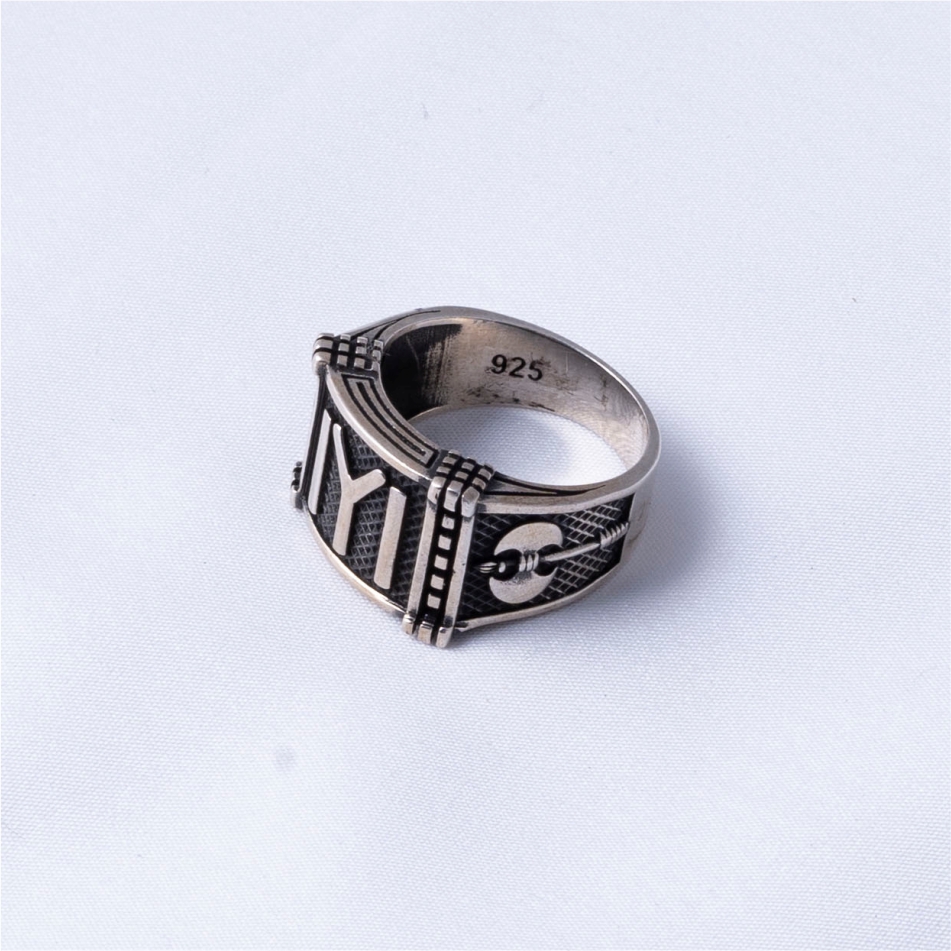 Initial Letter IYI 925 Silver Ring - Image 3
