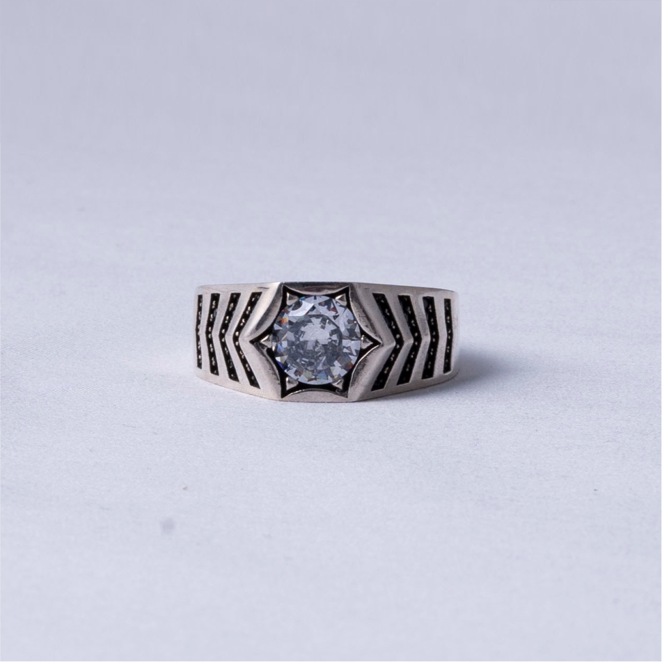 Midnight Star Signet Silver Ring